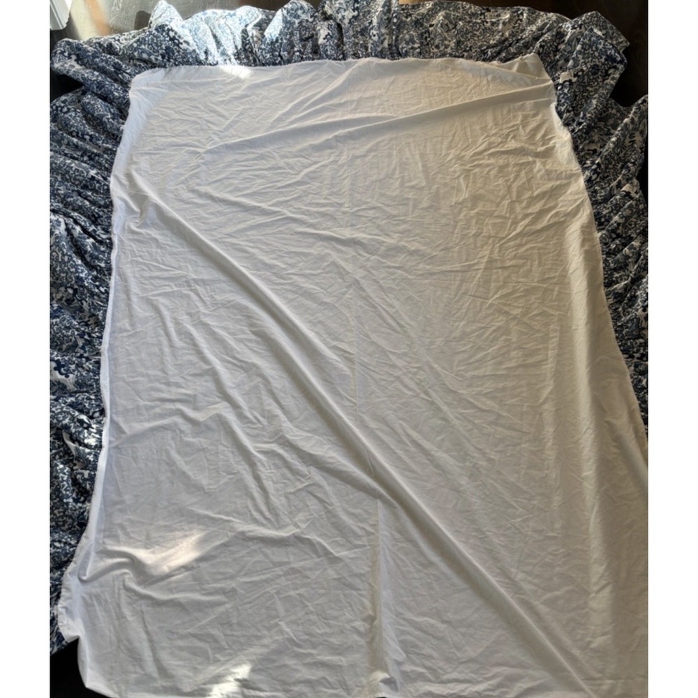 Ralph Lauren Blue White PORCELAIN Chinoiserie TAMARIND Bedskirt Queen Size - Picture 3 of 5